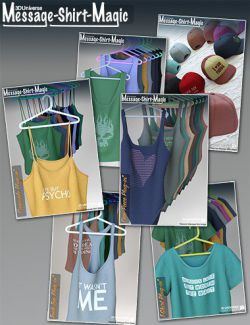 Message-Shirt-Magic Bundle for Genesis 8 Female(s)