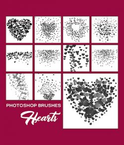 Photoshop Brushes- Hearts