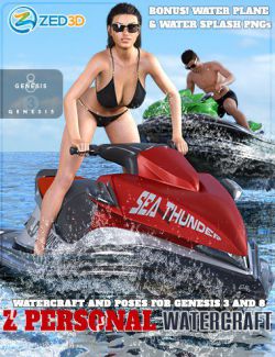 Z Personal Watercraft and Poses for Genesis 3 and 8