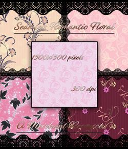 Seamless Romantic Floral Patterns