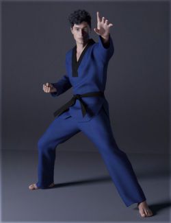 dForce H&C Taekwondo Suit for Genesis 8 Male(s)