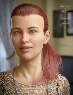 dForce Hair Elyssa Ponytail for Genesis 8 Female(s)