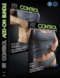 Fit Control Add-On for Genesis 3 and 8 Bundle