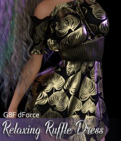 SublimelyVexed Relaxing Ruffle Dress G8|dForce