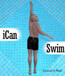 iCan SWIM Swimming Poses for Genesis 8 Male