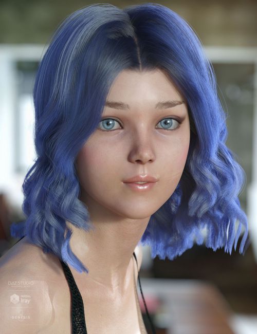 dForce Kay Hair for Genesis 3 and 8 Female(s) | 3d Models for Daz ...