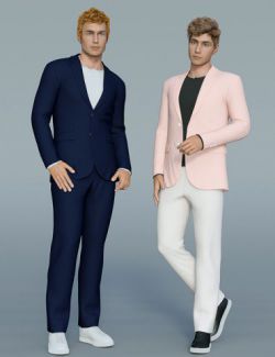 dForce H&C Spring Casual Suits for Genesis 8 Male(s)