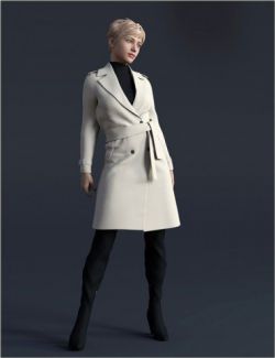 H&C Trench Coat Outfit for Genesis 8 Female(s)