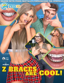 Z Braces are Cool for Genesis 8 Male and Female