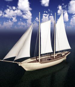 Elven Schooner for Poser