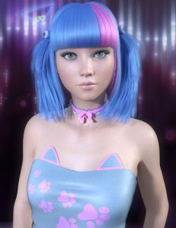 Emiko Hair for Genesis 8 Female(s)