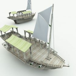 Elven Wizard Ship for Blender