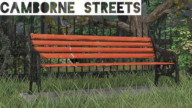 Click here to see preview images for "Camborne Streets - Park Bench" Camborne Streets - Park Bench