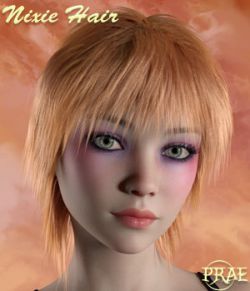 Prae-Nixie Hair For G3/G8 Daz