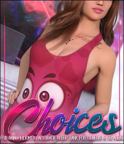 Choices for Racerback Sleep Tank for Genesis 8 Females