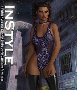 InStyle- X-Fashion Legend Leather Bodysuit for Genesis 8 Female(s)