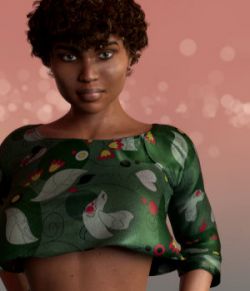 Satin Top for Genesis 8 Female