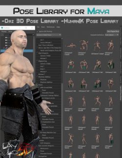 LayLo3D Pose Library for Maya