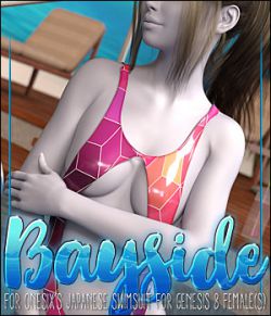 Bayside for Japanese Swimsuit for Genesis 8 Females