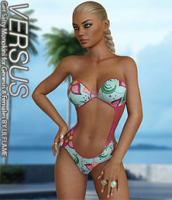 VERSUS- Get Salty Monokini for Genesis 8 Females