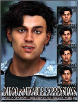 Mixable Expressions for Diego 8 and Genesis 8 Male(s)