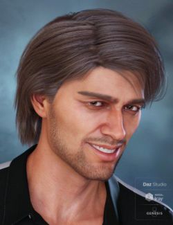 Jaggar Hair for Genesis 8 and Genesis 3 Male(s)