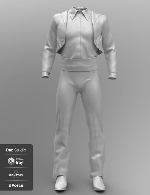 dForce Bolero Style Outfit for Genesis 8 Male(s)