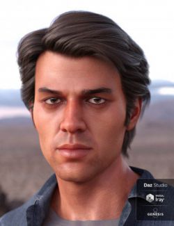 Carlos Hair for Genesis 8 and Genesis 3 Male(s)