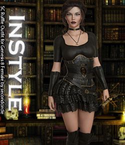 InStyle- SC Ruffle Outfit for Genesis 8 Female
