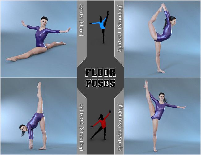 Limber - Gymnastic Poses for Genesis 8 Female