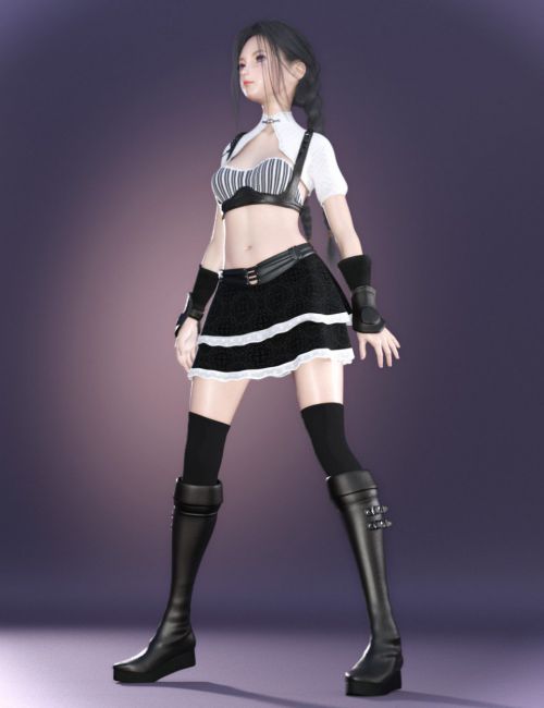 dForce Spring Suspender Bikini for Genesis 8 Females 3D Figure