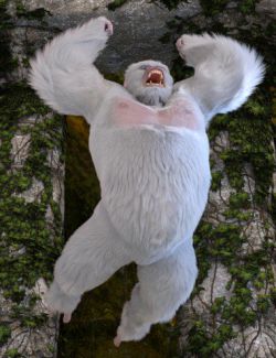 White King Poses for Gorilla for Genesis 8 Male