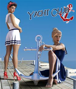 Yacht Club dForce dress for Genesis 8 Females