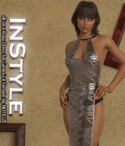 InStyle- dForce Rosa Dress for Genesis 8 Female