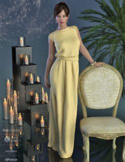 dForce Angelica Gown for Genesis 8 Female(s)