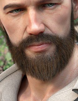 Stranded Whiskers for Genesis 8 Male(s)