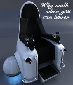 Hover Throne for Poser and DS