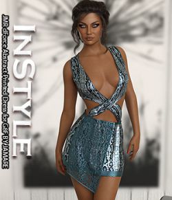 InStyle- JMR dForce Abstract Printed Dress for G8F