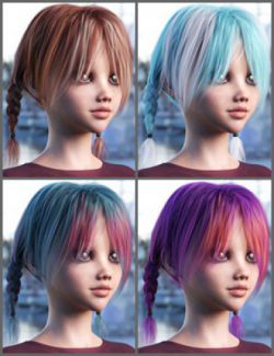 OOT Hairblending 2.0 Texture XPansion for Dallas Pigtails Hair