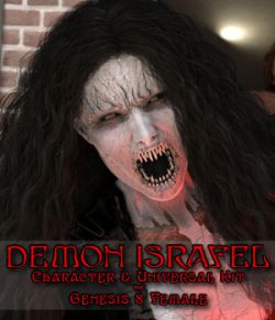 Demon Israfel Character & Universal Kit for Genesis 8 Female