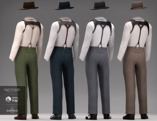DForce Sleuth Detective Outfit Textures 