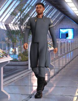 dForce Elite Commander Outfit for Genesis 8 Male(s)