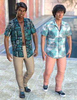 dForce Party Oahu Outfit Textures