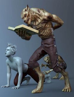 CDI Poses And Expressions for Plague Wolf HD and Genesis 8 Male