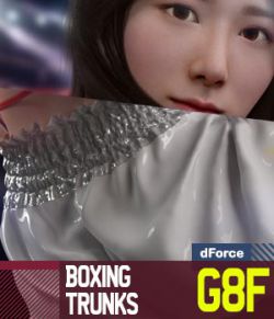 Boxing Trunks G8F for Genesis 8 Female