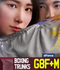 Boxing Trunks G8Pack for Genesis 8 Female and Male