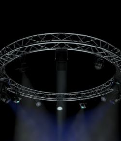 Circle Square Truss 400cm-Stage Lights - Extended License