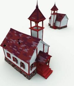 Bonehollow Haunted School House for Blender