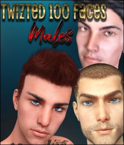 Twizted 100 Faces Males for Genesis 8 Males