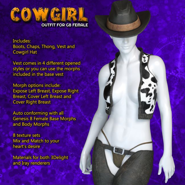 Exnem Cowgirl for Genesis G8 Female